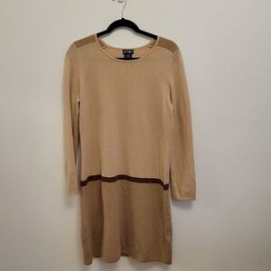 Lord & Taylor Wool & Cashmere Colorblock Sweater Dress